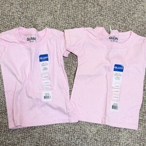 Gildan Kids Light Pink Short Sleeve Tees NWT